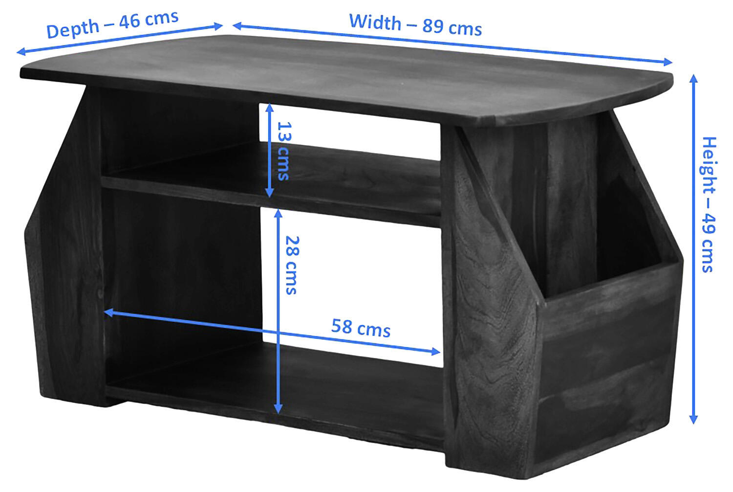 Bella Side Table/Magazine Rack